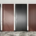 Modern Hinged Doors Showcasing Various Designs Brown And Black Color Options