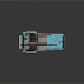 Stylish Turquoise And Gray Golf Cart With Canopy Seats And Wheels Design