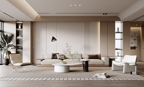 modern living room 3d model