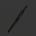 Ancient Bronze Spear Historical Weapon With Rustic Patina And Antique Design