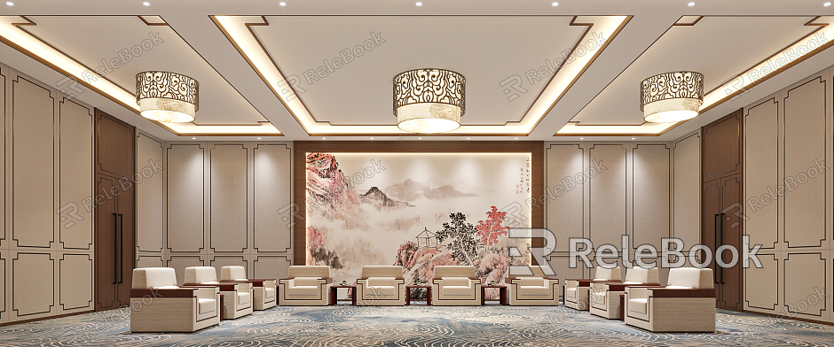 New Chinese Reception Room model