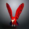 Modern Bird Macaw 3d model