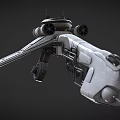 Sci Fi Spaceship 3D Model With Mechanical Wings And Engine Details 3d model