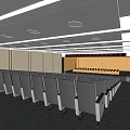 Modern Conference Hall Large Ladder Report Hall Report Hall Performance Hall Stage Report Hall Activity Center Report Hall 3d model