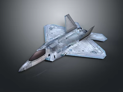 Modern Military Fighter Jet With Advanced Stealth Design And 3D Model 3d model