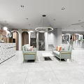 Fashion Clothing Store Exterior With Glass Windows Warm Lighting And Mannequins
