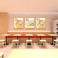 Wanghuo Laoyou Fen Restaurant Exterior With Orange Signboard And Modern Facade
