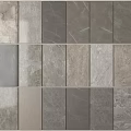 Gray Floor Tiles With Marble Texture And Various Shades For Interior Design 3d model