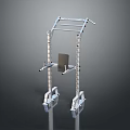 Home Gym Fitness Equipment With Metal Frame Adjustable Seat And Pull Up Bar