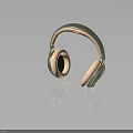 Modern Over Ear Headphones With Pink Ear Cushions Headband And Metallic Body