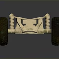 Heavy Duty Vehicle Chassis With Four Wheels And Steel Frame Structure
