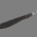 Vintage Knife with Rustic Sharp Blade and Wrapped Handle Design for Outdoor Survival Use