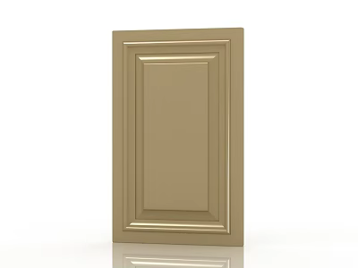 Light Brown Cabinet Door With Frame And Panel Design For Kitchen Use 3d model