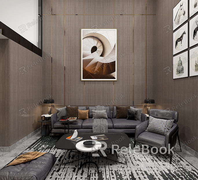 Light Luxury Duplex Living Room Living Room model