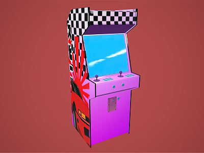 Modern game arcade game machine model