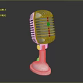 Microphone Amplifier Capacitor Microphone High-end Microphone Wheat Desktop Microphone Broadcasting Microphone 3d model