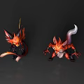 Red Fox 3D Character Models With Anthropomorphic Features And Dynamic Poses 3d model