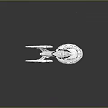 Futuristic White Spaceship Model With Sleek Aerodynamic Structure And Long Wings