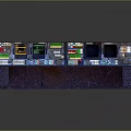 Advanced Control Panel Console With Multiple Screens And Functional Buttons
