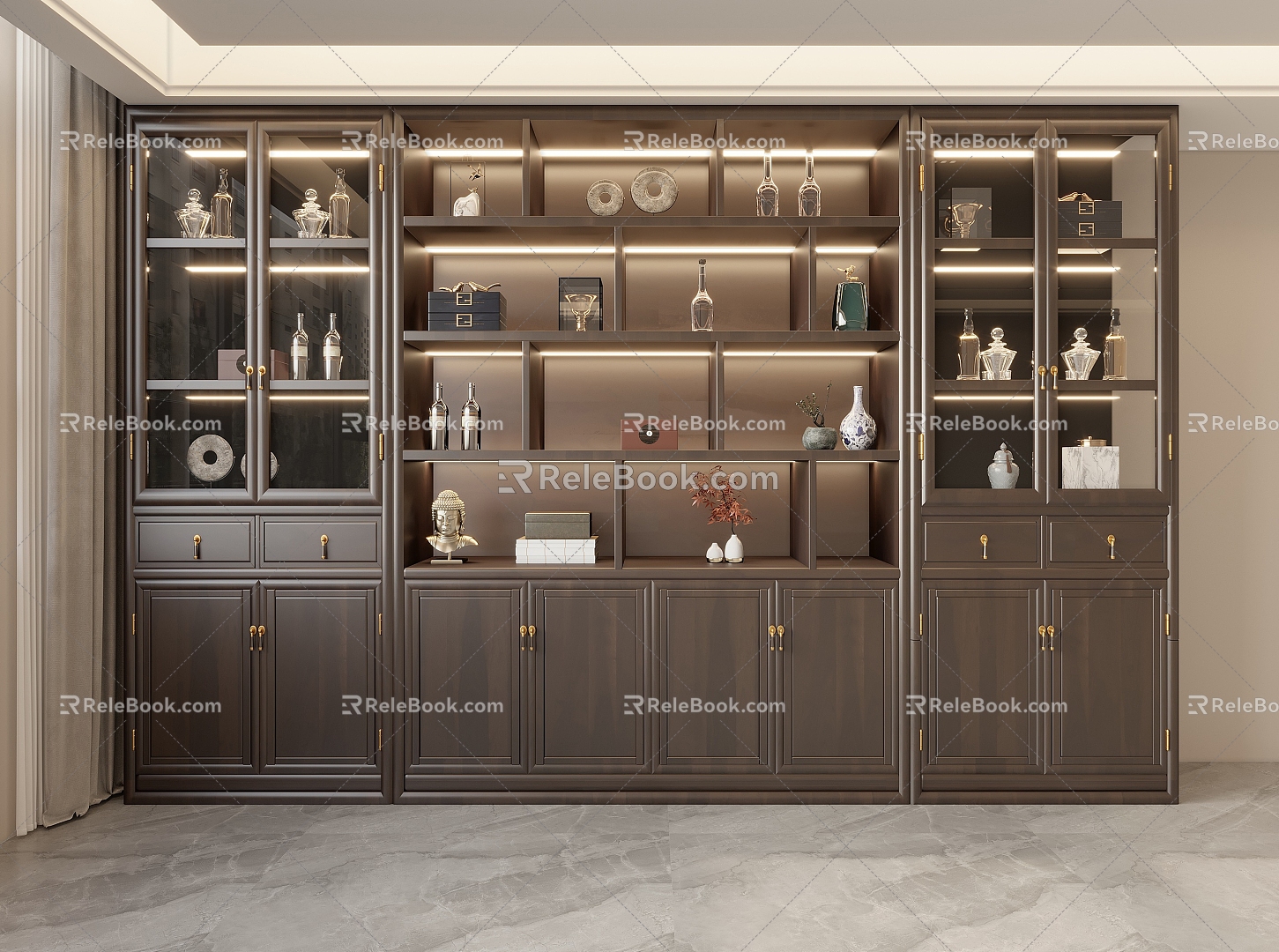 New Chinese Wine Cabinet model