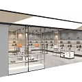 Digital Store Retail Space With Electronics Display Shelves And Modern Product Showcase 3d model