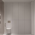 Elegant Modern Bathroom Interior Design With Marble Vanity And Gold Fixtures