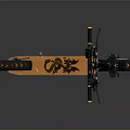 Stylish Orange And Black Grizzly Electric Scooter With Handlebar And Wheels