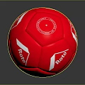 High Quality Red Roto Sports Ball With White Logo For Daily Activities