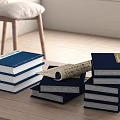 New Chinese Books 3d model