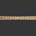 Elegant Golden Fashion Bracelet With Intricate Decorative Patterns And Shiny Finish
