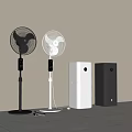 Modern Standing Cooling Fans And Air Coolers In Black And White For Home Use