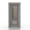 Jianou solid wood door interior door door 3d model