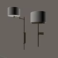 Modern Contemporary Wall Sconces Design With White Fabric Shades And Brushed Metal Brackets