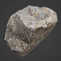 Natural Stone With Rough Gray Surface And Irregular Textured Structure