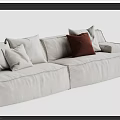 baxter damascus sofa double sofa 3d model