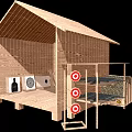 Durable Sports Equipment With Various Shooting Targets And Wooden Stands For Training