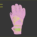 Adidas Goalkeeper Gloves With Yellow And Black Grip Pattern And Wrist Support Design