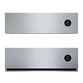 Modern Air Conditioner Fan With White Design And Digital Display Control Panel