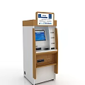 Public Self Service Kiosk With Interactive Touchscreen And Payment Interface Design