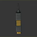 Handheld Walkie Talkie With LCD Display Screen Showing CH 01 Channel And Antenna For Communication
