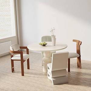 Modern table combination 3d model