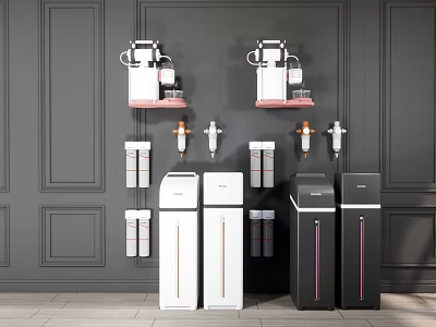Modern Simple Design Daily Electrical Appliances Wall Mounted And Floor Standing White Pink Black 3d model