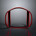 Black And Red Waist Support Belt With Comfortable Design For Daily Use