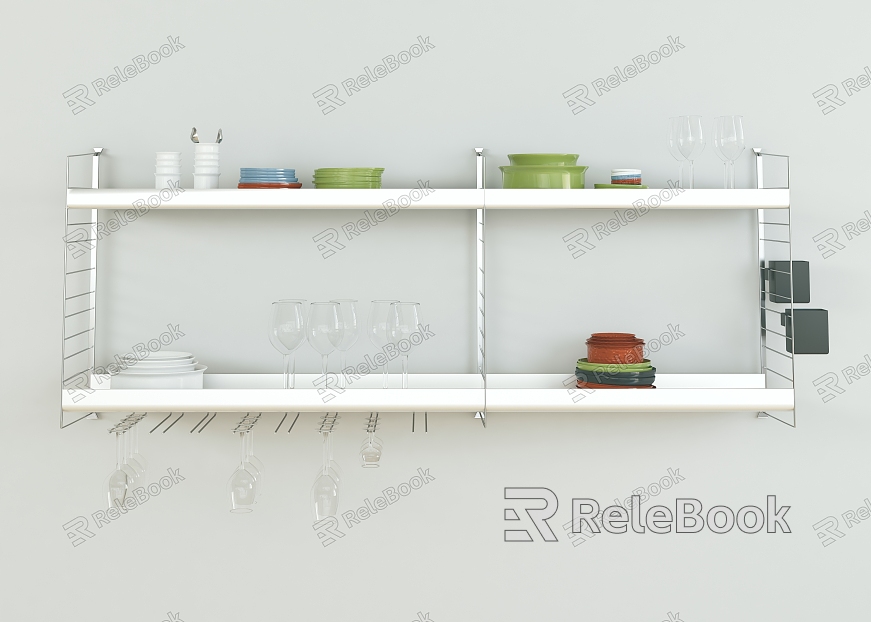 Modern Wall Shelf Storage Rack model