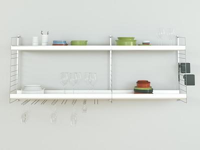 Modern Wall Shelf Storage Rack model