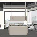 Modern Beauty Hair Salon Interior With Styling Stations Comfortable Chairs And Soft Lighting