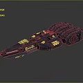 Futuristic Deep Space Exploration Spaceship with Advanced Modular Exterior Design 3d model