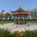 Park pavilion, rest pavilion, pavilion, Chinese pavilion, retro pavilion, national style pavilion, rest stool, park sign 3d model