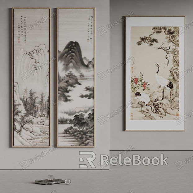 Diemme New Chinese Decorative Painting Landscape Painting Ink Painting model