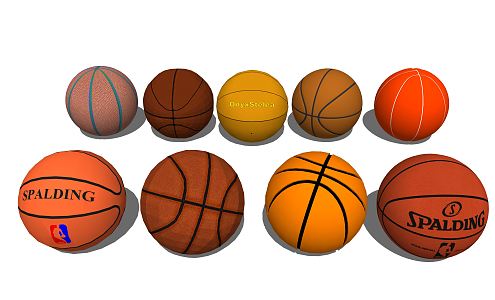 modern basketball 3d model